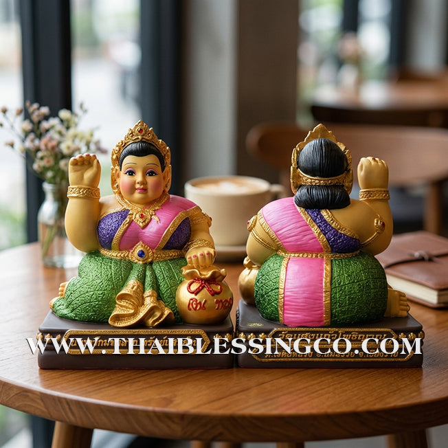 ✨🔥 Sacred "Nang Kwak Maha Larp" (The Great Wealth Goddess) – Sap Saen Lan Grand Altar Edition: Khru Ba Ariyachat, Wat Saeng Kaeo Phothiyan (Chiang Rai) – The Divine Engine for Imperial Fortune, Global Trade, and Unstoppable Life Elevation!