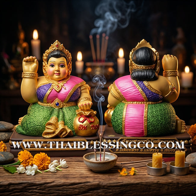 ✨🔥 Sacred "Nang Kwak Maha Larp" (The Great Wealth Goddess) – Sap Saen Lan Grand Altar Edition: Khru Ba Ariyachat, Wat Saeng Kaeo Phothiyan (Chiang Rai) – The Divine Engine for Imperial Fortune, Global Trade, and Unstoppable Life Elevation!