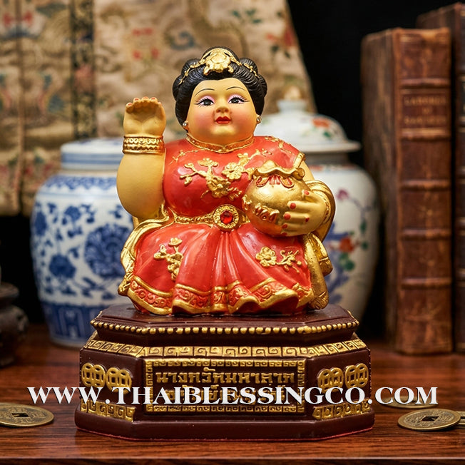 🦚 Sacred "Nang Kwak Maha Larp" (The Great Wealth Goddess) – Sap Sombun Altar Edition: Khru Ba Ariyachat, Wat Saeng Kaeo Phothiyan (Chiang Rai) – The Divine Engine for Total Abundance, Trade Mastery, and Unstoppable Life Elevation!