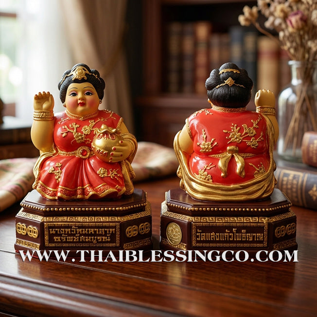 🦚 Sacred "Nang Kwak Maha Larp" (The Great Wealth Goddess) – Sap Sombun Altar Edition: Khru Ba Ariyachat, Wat Saeng Kaeo Phothiyan (Chiang Rai) – The Divine Engine for Total Abundance, Trade Mastery, and Unstoppable Life Elevation!