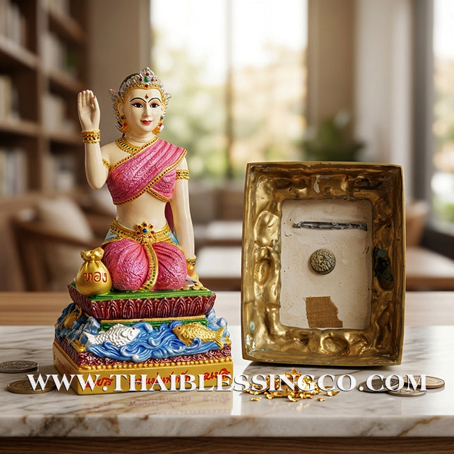 💰 Sacred "Nang Kwak" Metal Painted Edition – Duang Maha Setthee (Millionaire's Destiny): Luang Phor Sawai, Wat Prasat Phanom Rung (2010) – The Divine Engine for Imperial Wealth, Hypnotic Charm, and Unstoppable Life Elevation!