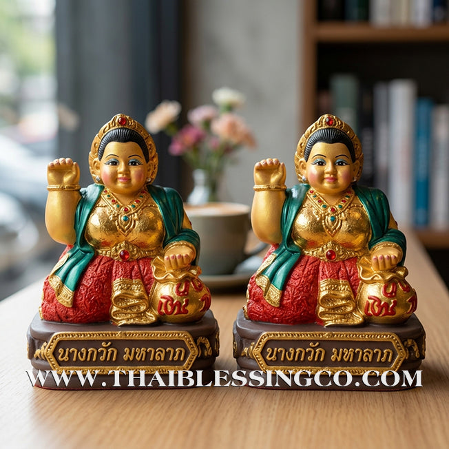 ✨🔥 Sacred "Nang Kwak Sap Saen Lan" (The Billionaire’s Wealth Lady) – Altar Edition: Khru Ba Ariyachat, Wat Saeng Kaeo Phothiyan (Chiang Rai) – The Divine Engine for Global Trade, Infinite Fortune, and Unstoppable Life Elevation!