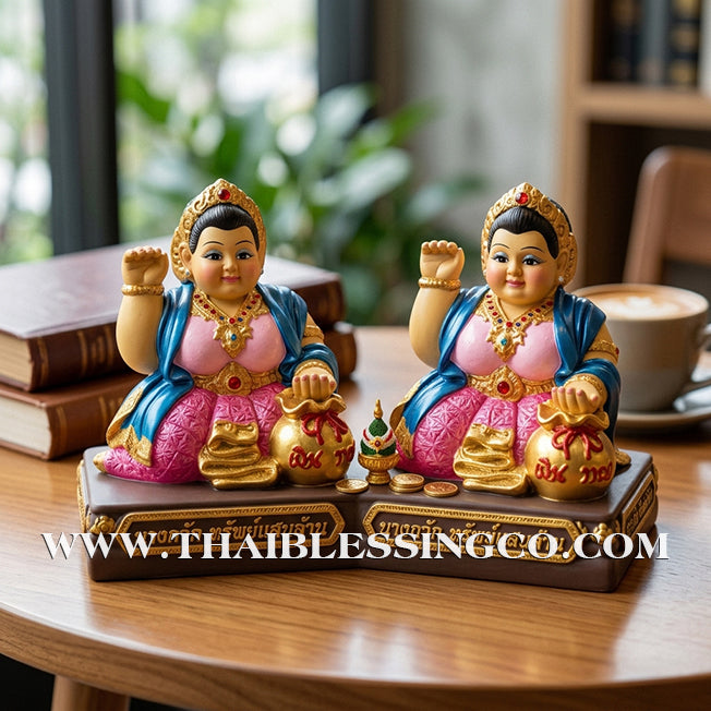 🦚 Sacred "Nang Kwak Sap Saen Lan" (The Billionaire’s Wealth Lady) – Grand Altar Edition: Khru Ba Ariyachat, Wat Saeng Kaeo Phothiyan (Chiang Rai) – The Divine Engine for Global Trade, Infinite Fortune, and Unstoppable Life Elevation!