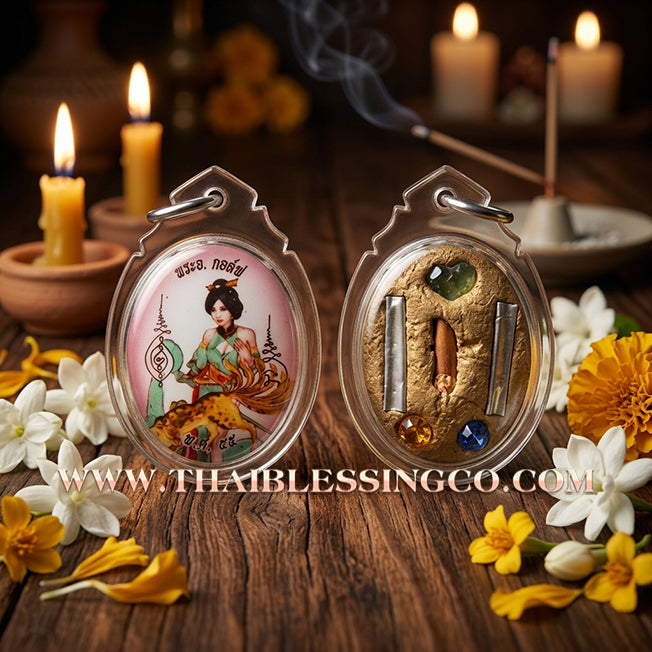 🦊 Sacred "Nang Phaya Jing Jok 9 Hang" (The 9-Tailed Fox Queen Locket) – Ancient Khmer Sorcery Edition: Phra Arjan Golf, Wat Chantharam (2012) – The Ultimate Engine for Irresistible Attraction, Elite Charisma, and Windfall Fortune!