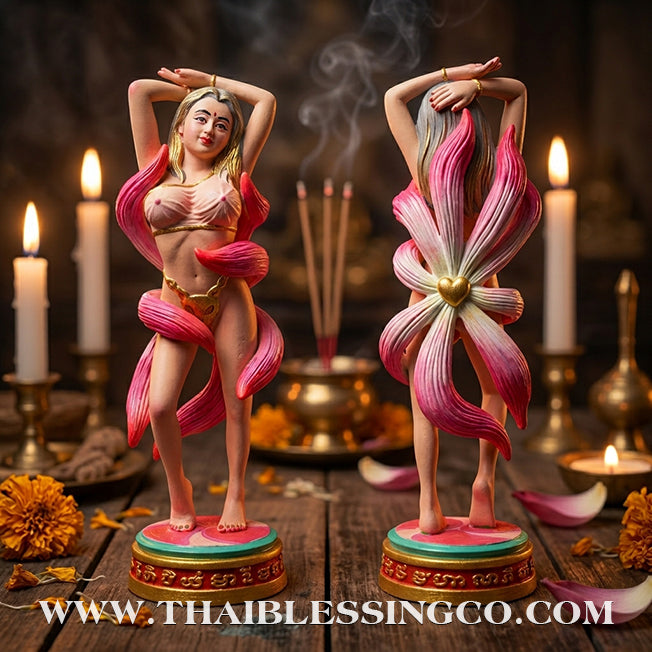 🦊 Sacred "Nang Phaya Nine-Tailed Fox" (Fox Queen) – Hand-Painted Bronze Altar Edition: Luang Pu Nen Kaew, Wat Udom Phraison (2566) – The Divine Engine for Imperial Enchantment, Financial Dominance, and Unstoppable Life Elevation!