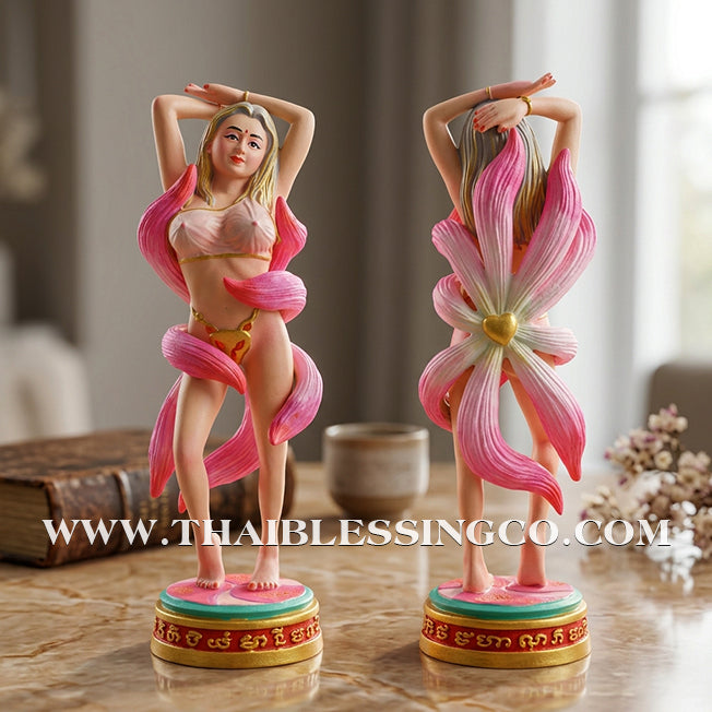 🦊 Sacred "Nang Phaya Nine-Tailed Fox" (Fox Queen) – Hand-Painted Bronze Altar Edition: Luang Pu Nen Kaew, Wat Udom Phraison (2566) – The Divine Engine for Imperial Enchantment, Financial Dominance, and Unstoppable Life Elevation!