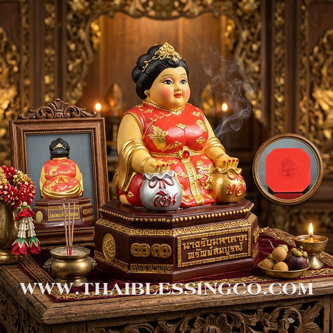 ✨🔥 Sacred "Nang Rub Maha Larp" (The Goddess of Great Receiving) – Sap Sombun Edition: Khru Ba Ariyachat, Wat Saeng Kaeo Phothiyan (Chiang Rai) – The Divine Engine for Total Asset Retention, Trade Mastery, and Unstoppable Life Elevation!