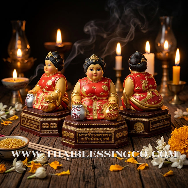 ✨🔥 Sacred "Nang Rub Maha Larp" (The Goddess of Great Receiving) – Sap Sombun Edition: Khru Ba Ariyachat, Wat Saeng Kaeo Phothiyan (Chiang Rai) – The Divine Engine for Total Asset Retention, Trade Mastery, and Unstoppable Life Elevation!