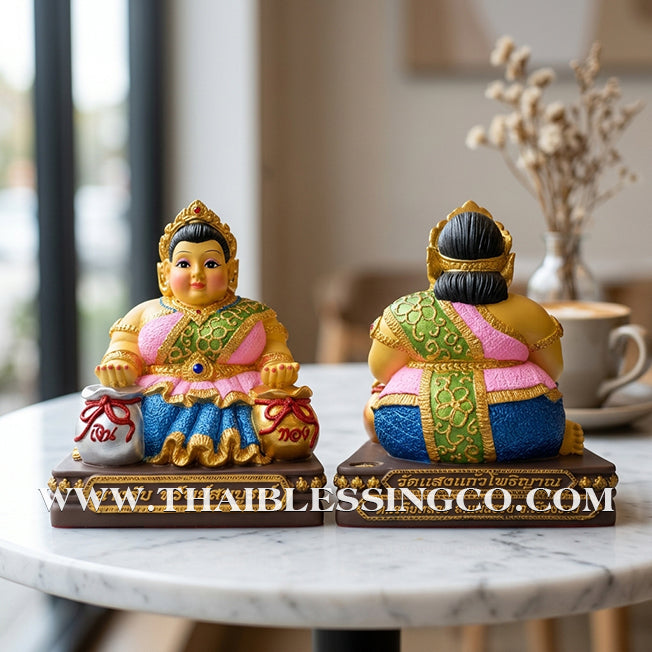 🦚 Sacred "Nang Rub Maha Larp" (The Goddess of Great Receiving) – Sap Sombun Grand Altar Edition: Khru Ba Ariyachat, Wat Saeng Kaeo Phothiyan (Chiang Rai) – The Divine Engine for Unstoppable Asset Accumulation, Trade Mastery, and Life Elevation!