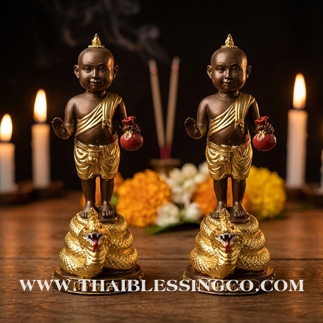 👶💰 Sacred "Nen Thong" (The Golden Novice) – 1st Edition: "Kha-Jat Phai" (Dispelling Perils) – Phra-Achan Ran Siri, Wat Phukhaothong – The Divine Engine for Miraculous Protection, Golden Abundance, and Unstoppable Life Elevation!