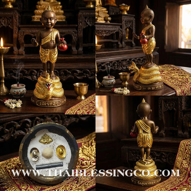 👶💰 Sacred "Nen Thong" (The Golden Novice) – 1st Edition: "Kha-Jat Phai" (Dispelling Perils) – Phra-Achan Ran Siri, Wat Phukhaothong – The Divine Engine for Miraculous Protection, Golden Abundance, and Unstoppable Life Elevation!