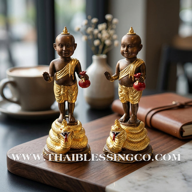 👶💰 Sacred "Nen Thong" (The Golden Novice) – 1st Edition: "Kha-Jat Phai" (Dispelling Perils) – Phra-Achan Ran Siri, Wat Phukhaothong – The Divine Engine for Miraculous Protection, Golden Abundance, and Unstoppable Life Elevation!
