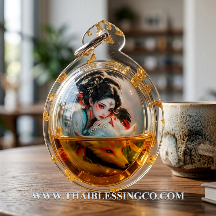 🦊 Sacred "Nine-Tailed Fox Queen" Royal Locket - The Sovereign of Divine Attraction & Sovereign Influence (2025 Imperial Series) - Consecrated by Arjan Korn Tritep