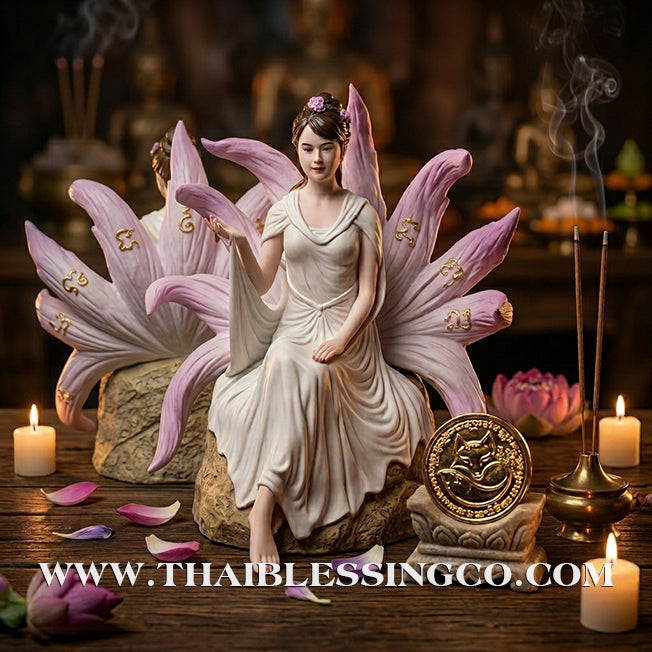 🦊 Sacred "Nine-Tailed Fox Spirit" (Nang Jing Jork) – Altar Edition: Ajarn Long Khem Mangkon – The Divine Engine for Enchantment, Financial Dominance, and Unstoppable Life Elevation!