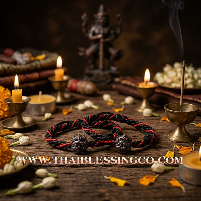 ✨🕉️ Sacred "No Mo Srivijaya" Phra Rahu Alchemical Sphere (Luk Om) – Baramee Srivijaya Edition (2019): Consecrated by Achan Plian & 9 Masters of the South – The Ultimate Talisman for Turning Fate, Swallowing Negativity, and Manifesting Southern Wealth!