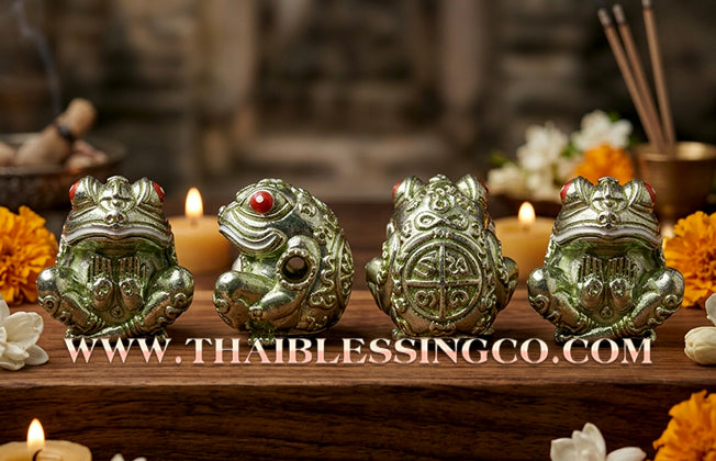🐸 Sacred "Phaya Kob Khot Setthi" (The Billionaire Frog King) – Iridescent "Blue Bronze" Edition: Kruba Kamfan, Wat Kor Choke, Chiang Mai (2021) – The Ultimate Engine for Explosive Trade, Swallowing Debt, and Manifesting Sovereign Riches!