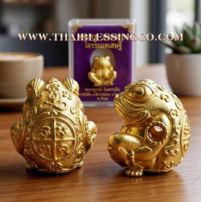 🐸 Sacred "Phaya Kob Khot Setthi" (The Billionaire Frog King) – Kruba Kamfan, Wat Kor Choke, Chiang Mai (2021) – The Ultimate Engine for Explosive Trade, Swallowing Debt, and Manifesting Sovereign Riches!