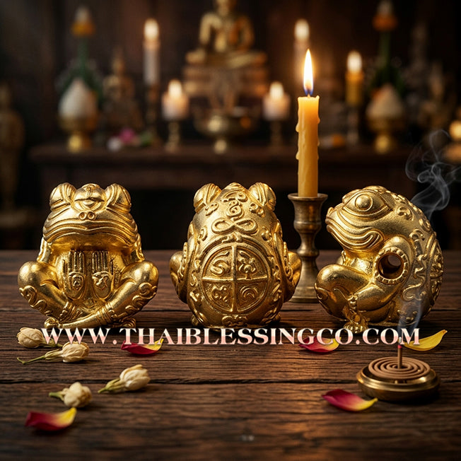 🐸 Sacred "Phaya Kob Khot Setthi" (The Billionaire Frog King) – Kruba Kamfan, Wat Kor Choke, Chiang Mai (2021) – The Ultimate Engine for Explosive Trade, Swallowing Debt, and Manifesting Sovereign Riches!