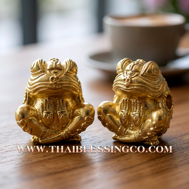 🐸 Sacred "Phaya Kob Khot Setthi" (The Billionaire Frog King) – Kruba Kamfan, Wat Kor Choke, Chiang Mai (2021) – The Ultimate Engine for Explosive Trade, Swallowing Debt, and Manifesting Sovereign Riches!