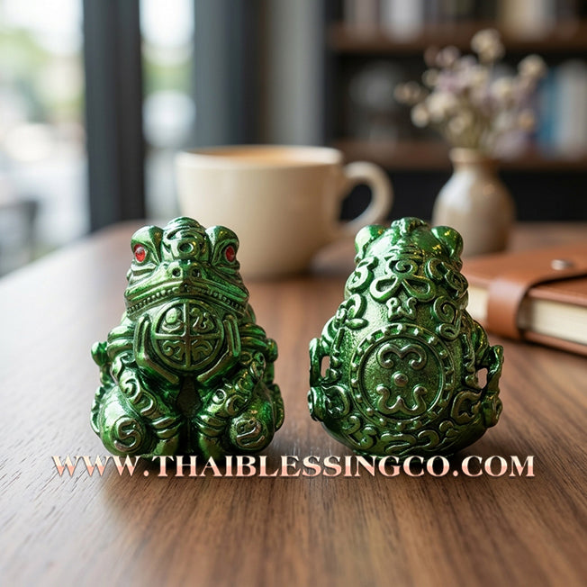 🐸 Sacred "Phaya Kob Kin Duean" (The Moon-Eating Frog King) – Luen Kan Setthi (Millionaire Promotion) The Ultimate Engine for Career Ascension, Swallowing Debt, and Commanding Infinite Riches!