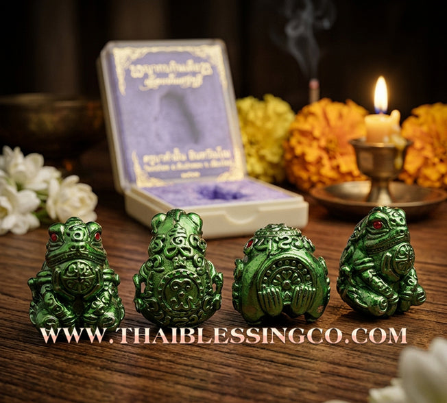 🐸 Sacred "Phaya Kob Kin Duean" (The Moon-Eating Frog King) – Luen Kan Setthi (Millionaire Promotion) The Ultimate Engine for Career Ascension, Swallowing Debt, and Commanding Infinite Riches!