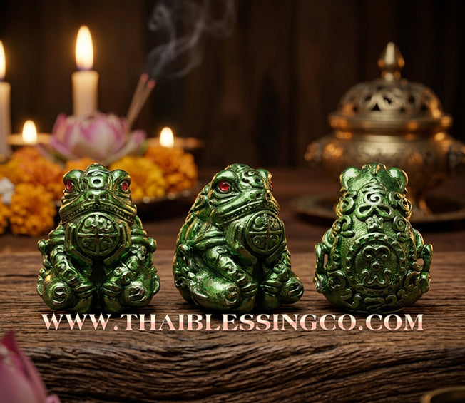 🐸 Sacred "Phaya Kob Kin Duean" (The Moon-Eating Frog King) – Luen Kan Setthi (Millionaire Promotion) The Ultimate Engine for Career Ascension, Swallowing Debt, and Commanding Infinite Riches!