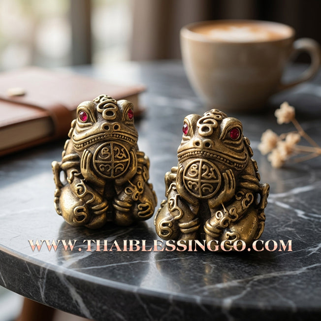 🐸 Sacred "Phaya Kob Kin Duean" (The Moon-Eating Frog King) The Ultimate Engine for Career Ascension, Swallowing Debt, and Commanding Infinite Riches!