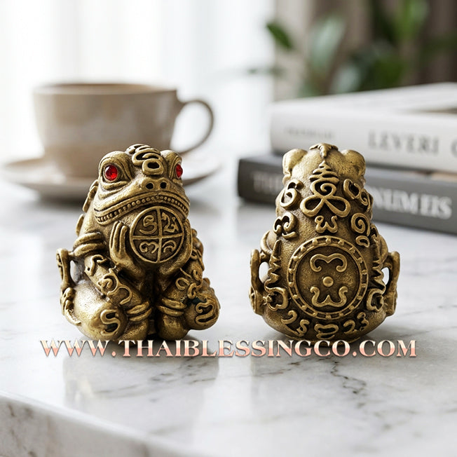 🐸 Sacred "Phaya Kob Kin Duean" (The Moon-Eating Frog King) The Ultimate Engine for Career Ascension, Swallowing Debt, and Commanding Infinite Riches!