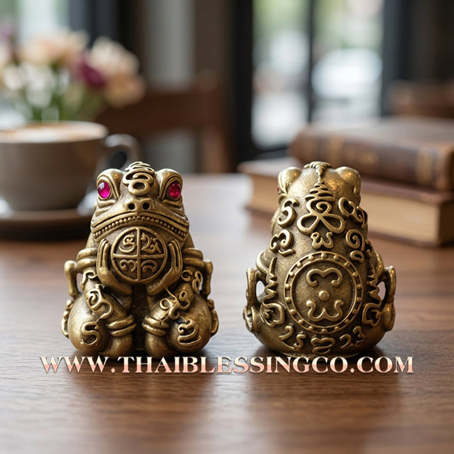 🐸 Sacred "Phaya Kob Kin Duean" (The Moon-Eating Frog King) The Ultimate Engine for Career Ascension, Swallowing Debt, and Commanding Infinite Riches!