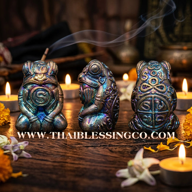 ✨🐸 Sacred "Phaya Kob Kin Duean" (The Moon-Eating Frog King) – Raja Chok (Great Fortune) – The Ultimate Engine for Swallowing Debt, Devouring Competition, and Manifesting Elite Riches!