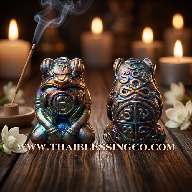 ✨🐸 Sacred "Phaya Kob Kin Duean" (The Moon-Eating Frog King) – Raja Chok (Great Fortune) – The Ultimate Engine for Swallowing Debt, Devouring Competition, and Manifesting Elite Riches!