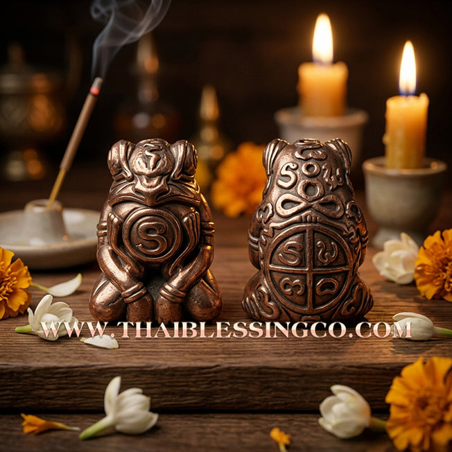 ✨🐸 Sacred "Phaya Kob Kin Duean" (The Moon-Eating Frog King) – Raja Chok (Great Fortune) The Ultimate Engine for Swallowing Debt, Devouring Competition, and Manifesting Unstoppable Riches!