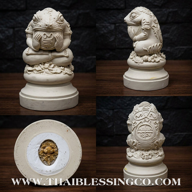 ✨🔥 Sacred "Phaya Kop Kin Duean" (The Moon-Devouring Toad King) – Ivory Edition Masterpiece: Kruba Nuea Rit, Wat Tha Nak – The Divine Engine for Total Fortune Capture, Debt Clearance, and Unstoppable Life Elevation!