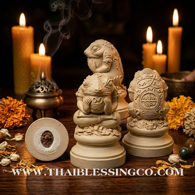 ✨🔥 Sacred "Phaya Kop Kin Duean" (The Moon-Devouring Toad King) – Ivory Edition Masterpiece: Kruba Nuea Rit, Wat Tha Nak – The Divine Engine for Total Fortune Capture, Debt Clearance, and Unstoppable Life Elevation!