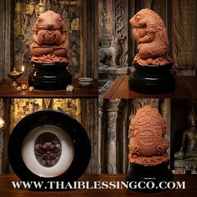 ✨🔥 Sacred "Phaya Kop Kin Duean" (The Moon-Devouring Toad King) – Two-Tone Limited Edition: Kruba Nuea Rit, Wat Tha Nak – The Divine Engine for Total Fortune Capture, Debt Annihilation, and Unstoppable Life Elevation!