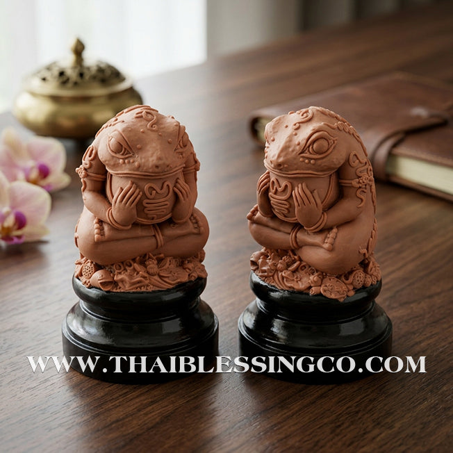 ✨🔥 Sacred "Phaya Kop Kin Duean" (The Moon-Devouring Toad King) – Two-Tone Limited Edition: Kruba Nuea Rit, Wat Tha Nak – The Divine Engine for Total Fortune Capture, Debt Annihilation, and Unstoppable Life Elevation!