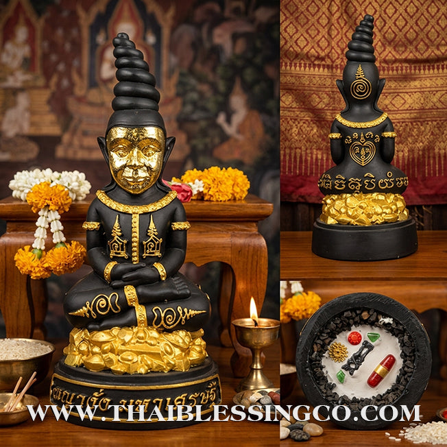 ✨🔥 Sacred "Phaya Ngang Maha Setthee" (The Millionaire King of Charms) – Altar Edition: Luang Por Klom, Wat Khok U-Thong (2023) – The Divine Engine for Massive Prosperity, Irresistible Magnetism, and Unstoppable Life Elevation!