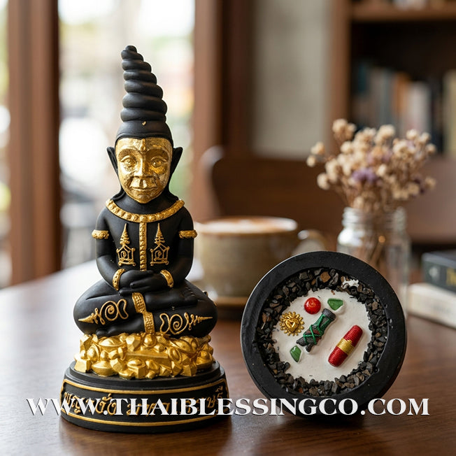 ✨🔥 Sacred "Phaya Ngang Maha Setthee" (The Millionaire King of Charms) – Altar Edition: Luang Por Klom, Wat Khok U-Thong (2023) – The Divine Engine for Massive Prosperity, Irresistible Magnetism, and Unstoppable Life Elevation!