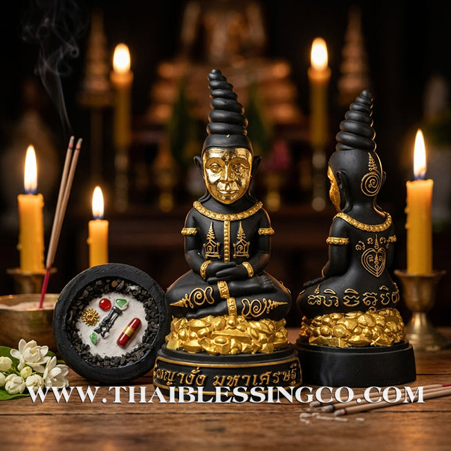 ✨🔥 Sacred "Phaya Ngang Maha Setthee" (The Millionaire King of Charms) – Altar Edition: Luang Por Klom, Wat Khok U-Thong (2023) – The Divine Engine for Massive Prosperity, Irresistible Magnetism, and Unstoppable Life Elevation!
