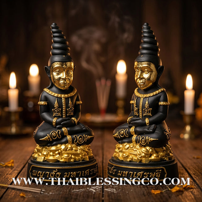 ✨🔥 Sacred "Phaya Ngang Maha Setthee" (The Millionaire King of Charms) – Altar Edition: Luang Por Klom, Wat Khok U-Thong (2023) – The Divine Engine for Massive Prosperity, Irresistible Magnetism, and Unstoppable Life Elevation!