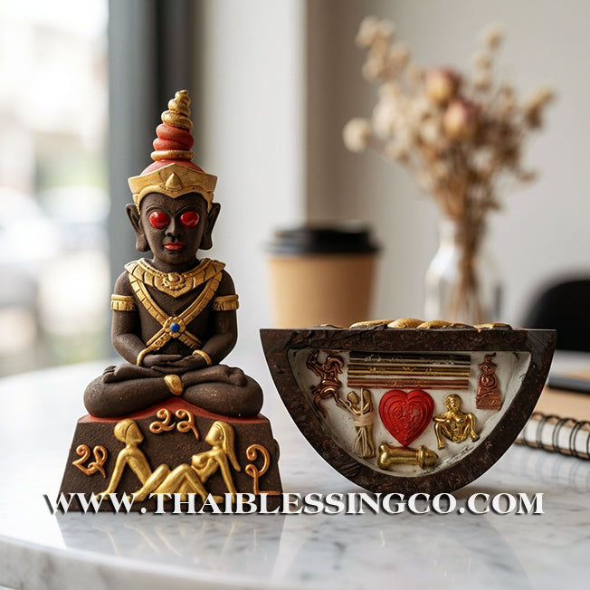 ✨🔥 Sacred "Phaya Ngang Patamang Lokeeya" – Mystic Mineral Altar Edition: Ajarn Nan Sit, Samnak Thian Lanna Maha Choke (2025) – The Divine Engine for Primal Attraction, Lanna Sorcery, and Unstoppable Life Elevation!