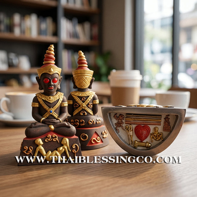 ✨🔥 Sacred "Phaya Ngang Patamang Lokeeya" – Mystic Mineral Altar Edition: Ajarn Nan Sit, Samnak Thian Lanna Maha Choke (2025) – The Divine Engine for Primal Attraction, Lanna Sorcery, and Unstoppable Life Elevation!