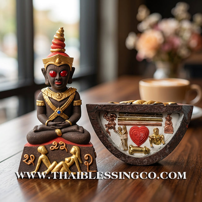 ✨🔥 Sacred "Phaya Ngang Patamang Lokeeya" – Mystic Mineral Altar Edition: Ajarn Nan Sit, Samnak Thian Lanna Maha Choke (2025) – The Divine Engine for Primal Attraction, Lanna Sorcery, and Unstoppable Life Elevation!