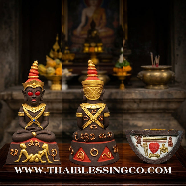 ✨🔥 Sacred "Phaya Ngang Patamang Lokeeya" – Mystic Mineral Altar Edition: Ajarn Nan Sit, Samnak Thian Lanna Maha Choke (2025) – The Divine Engine for Primal Attraction, Lanna Sorcery, and Unstoppable Life Elevation!