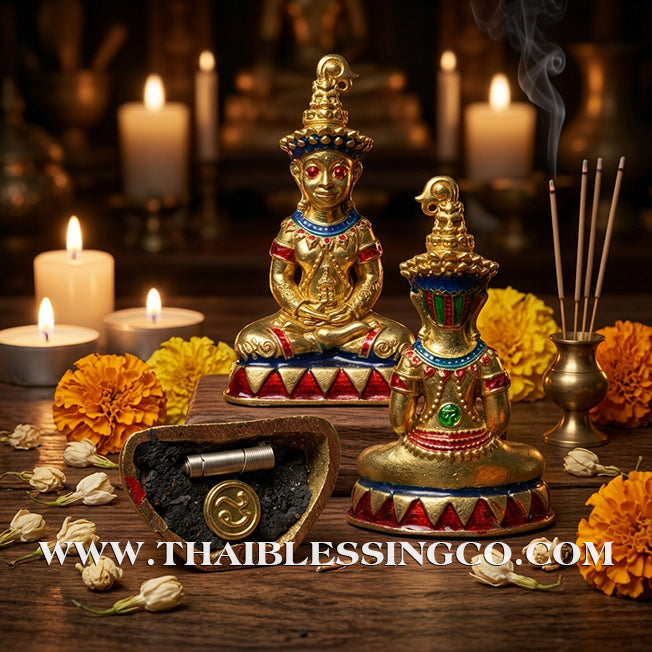 ✨🔥 Sacred "Phaya Ngang Sap Saneha" – Golden Bell Bronze Edition: Luang Hor Mian, Wat Ban Janiang (2023) – The Divine Engine for Cambodian Sorcery, Irresistible Attraction, and Unstoppable Life Elevation!