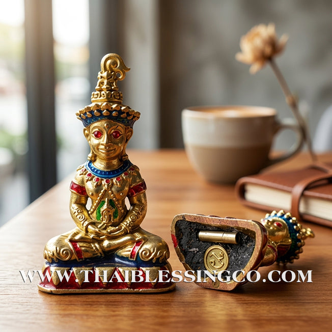 ✨🔥 Sacred "Phaya Ngang Sap Saneha" – Golden Bell Bronze Edition: Luang Hor Mian, Wat Ban Janiang (2023) – The Divine Engine for Cambodian Sorcery, Irresistible Attraction, and Unstoppable Life Elevation!