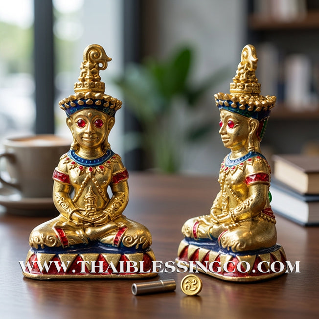 ✨🔥 Sacred "Phaya Ngang Sap Saneha" – Golden Bell Bronze Edition: Luang Hor Mian, Wat Ban Janiang (2023) – The Divine Engine for Cambodian Sorcery, Irresistible Attraction, and Unstoppable Life Elevation!