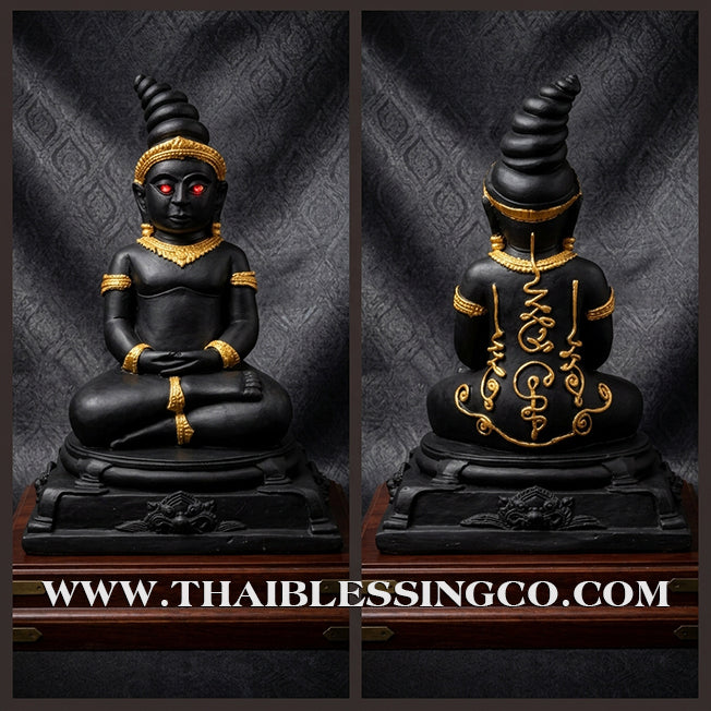 ✨🔥 Sacred "Phaya Ngang" – Partial Gold-Leaf Mineral Edition: Ajarn San Kongwet (2017) – The Divine Engine for Primal Attraction, Commercial Dominance, and Unstoppable Life Elevation!