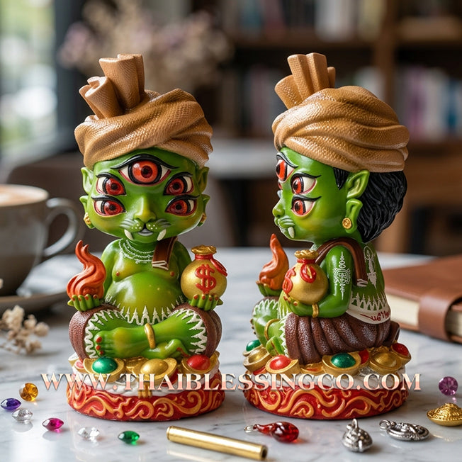 🔥 Sacred "Phaya Si Hu Ha Ta" (The Deity of Instant Wealth) – Vivid Hand-Painted Edition: Kruba Kamfan, Wat Ko Choke (2024) – The Essential Engine for Rapid Windfalls, Global Liquidity, and Sovereign Influence!