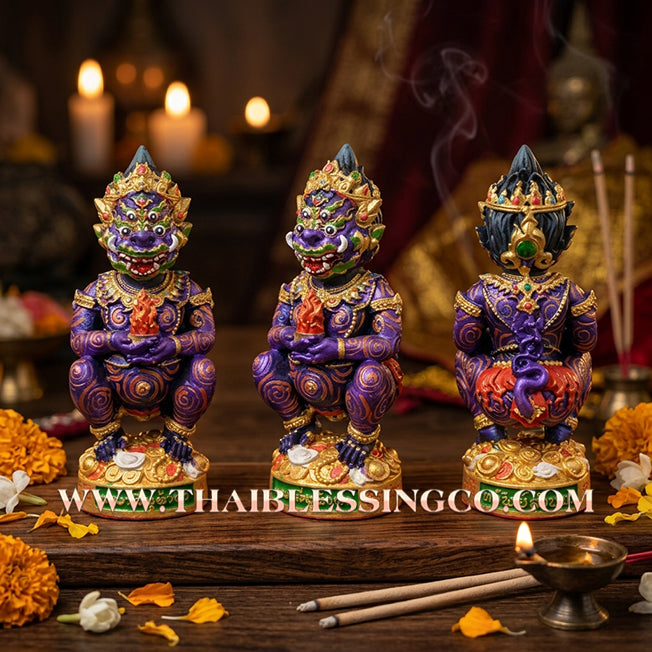 🔥 Sacred "Phaya Si Hu Ha Ta" (The Lanna Wealth Deity) – Sap Lanna Edition: Kruba Kamfan, Wat Ko Choke (2023) – The Ultimate Engine for Windfall Wealth, Financial Transmutation, and Sovereign Success!